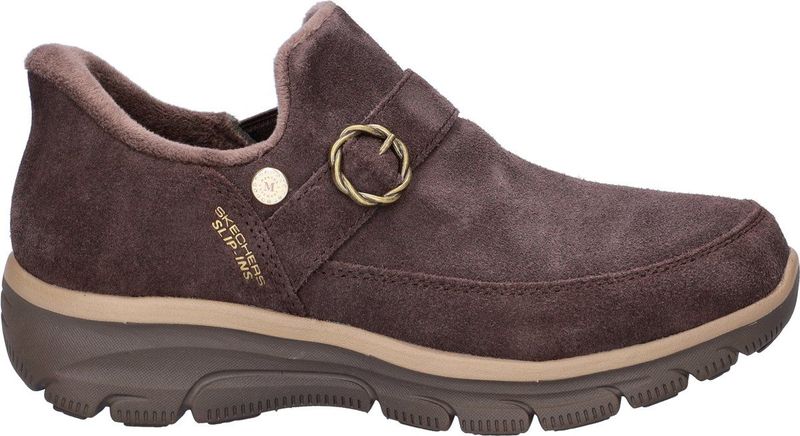 Skechers Easy Going dames instapschoen - Bruin - Maat 36
