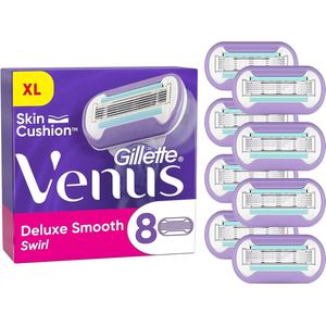 Gillette Venus Deluxe Smooth Swirl Scheermesjes Voor Vrouwen - 8 Navulmesjes