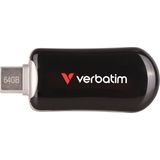 Verbatim - Plectra Black - USB-stick - Zwart - 64GB - USB-C