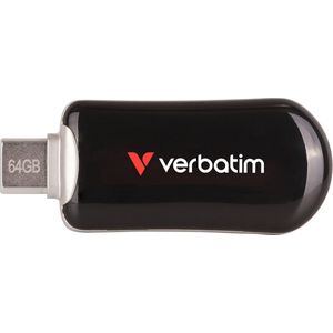 Verbatim - Plectra Black - USB-stick - Zwart - 64GB - USB-C