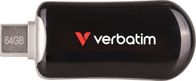 Verbatim - Plectra Black - USB-stick - Zwart - 64GB - USB-C