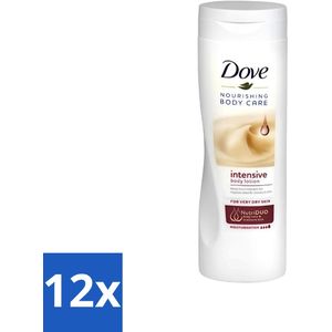 Dove - Bodylotion - Intensive - Verzorgend en hydraterend - 400 ml - Voordeelverpakking - 12 stuks