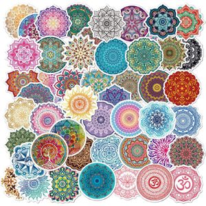 Mandala Stickers - set 50 stuks - Yoga, Ohm, Lotus, Kleuren - Voor volwassenen en kinderen