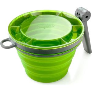 Opvouwbare beker met klapgreep - Groen - 79203