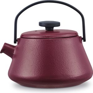 Brabantia T-TIME Theepot - Bordeaux - 0,7L - Gietijzer - inclusief zeefje