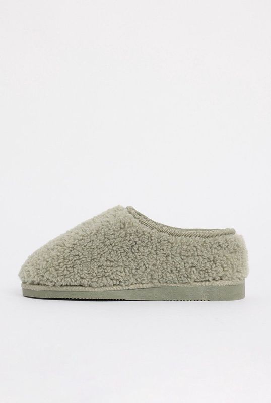 America Today Vera - Pantoffels - Halfhoog - Zachte Teddy Binnenvoering