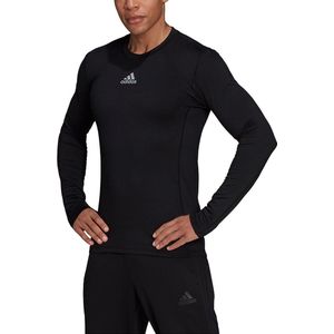 adidas - Techfit warm Long Sleeve Top - Zwarte Compressie Shirt -M