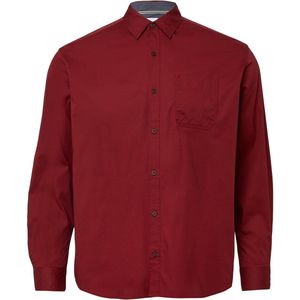 s.Oliver Big Size - Overhemd - Rood - Regular Fit - Lange Mouwen