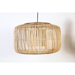 Handgemaakte rotan Lamp Design hanglamp cilinder Rotan naturel met hout doorsnee 60 cm