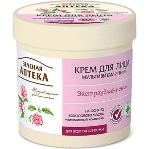 Natuurlijke Gezicht en lichaam crème - Multivitamine - biotine - kokos olie 250ml