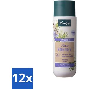 Kneipp - Douchegel - New Energy - Energieke Geur - 200 ml - Voordeelverpakking - 12 stuks