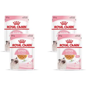 Royal Canin Kitten In Jelly - Kitten-Kattenvoer - 4 x 12x85 g