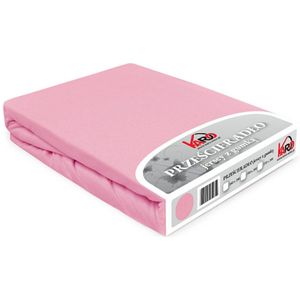 Jersey laken met elastiek 180x200 cm lichtroze KARO