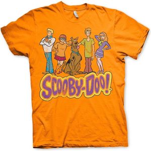 Team Scooby Doo Distressed T-Shirt Orange-S
