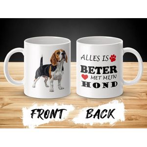 Mok Beagle Alles is beter met mijn hond - dog - doglover