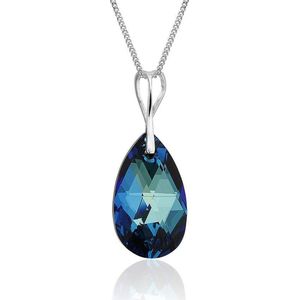 Montebello Ketting Protium - 925 Zilver Gerhod  - Swarovski® - 22x13mm - 45cm