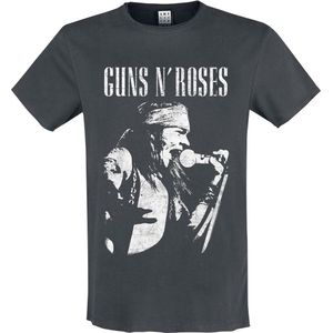 Guns N' Roses - Amplified Collection - Heren T-shirt - Houtskool