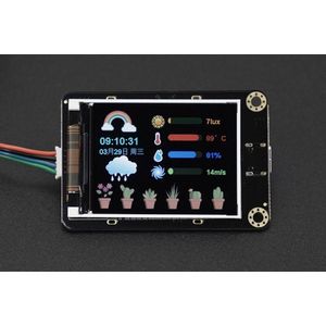 2.0 Inch IPS Color Serial Display with I2C & UART (Support micro:bit & MakeCode Graphical Programming) DFR0997 Gravity
