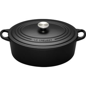 Le Creuset Tradition Braadpan - ovaal - 31 cm - Zwart