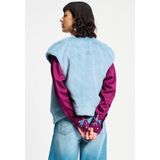 POM Amsterdam - Gilet - Blauw - 100% Polyester Imitatiebont
