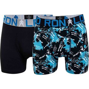 CR7 Lange short - 2 Pack 533 Black - maat 104/110/116 (104-116) - Jongens Kinderen - Katoen/elastaan- 8400-51-533-104-116