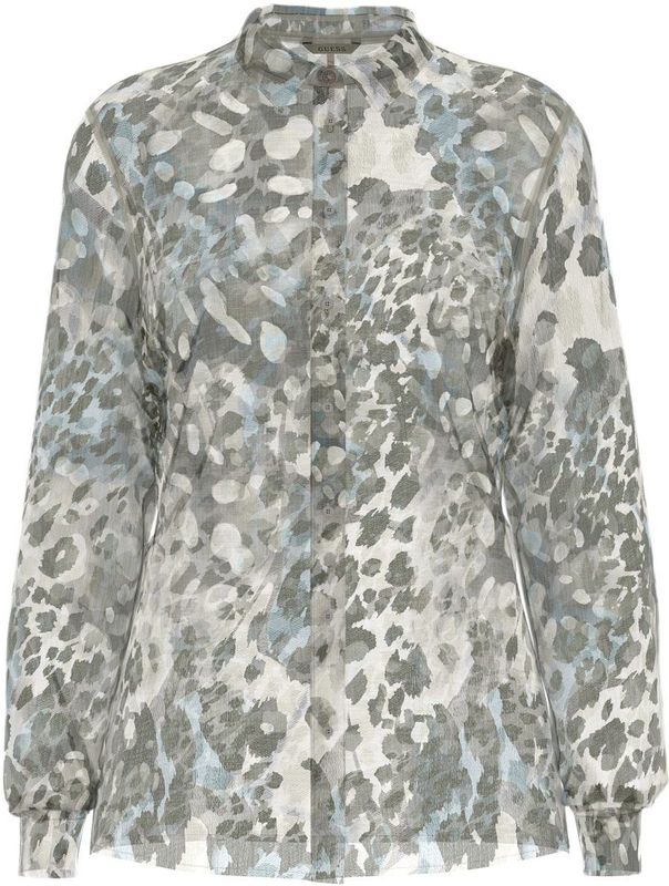 GUESS - CLOUIS - Blouse - Bruin / Petrol / Zwart / Wit - Dierenprint