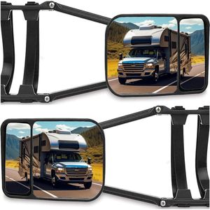 Verstelbare en Uitschuifbare Caravanspiegels - Set van 2 | Aanhangspiegels voor Auto, Camper en Caravan | RV-trekspiegel | Sleepspiegels voor Grote Voertuigen