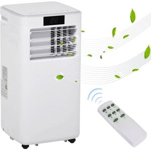 Mobiele Airco - Airconditioning - 8000 BTU - 24 - uurs timer - Airco op wielen met Afstandsbediening