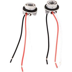 Lamphouder Connector 2 stks 1157 Socket LED Richtingaanwijzer Remlicht Lampen Houder Adapter - Bedrading Kabel toegevoegd .