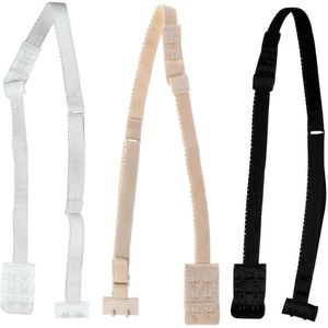 3 stuks Low Back Bra Strap Converter - Verstelbare BH Extender - 3 Haken voor Dames - Backless Dress - Ondersteuning en Comfort
