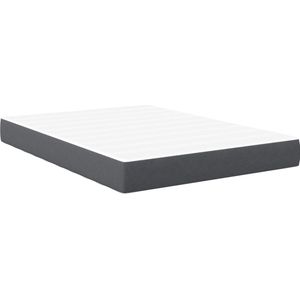 vidaXL - Pocketvering - Matras - Donkergrijs - Medium - 140x190x20 - cm - Stof