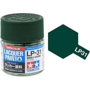 Tamiya LP-31 Dark Green 2 - Matt - Lacquer Paint - 10ml Verf potje