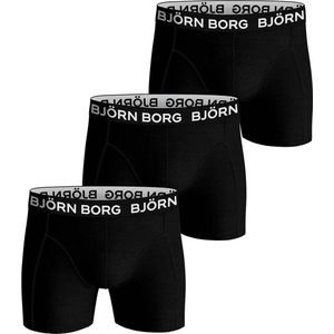Bjorn Borg Sammy jongens boxershorts - 3-pack - zwart - maat 134