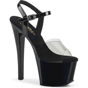 Pleaser - SKY-308-1 Sandaal met enkelband, Paaldans schoenen - US 13 - 44 Shoes - Zwart