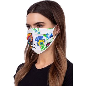 Wasbaar geprofileerd gezichtsmasker - wit