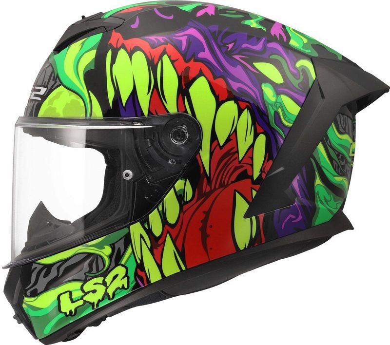 LS2 FF820 Rapid III helm Lycant glans paars groen XXL