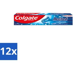 Colgate - Max Fresh - Cool Mint - Tandpasta - 100ml - Voordeelverpakking - 12 stuks