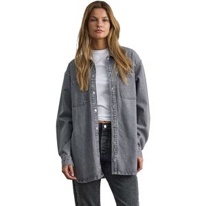 Noisy may - NMALVA - Jeansjack - Medium Grey Denim - Lange Mouwen