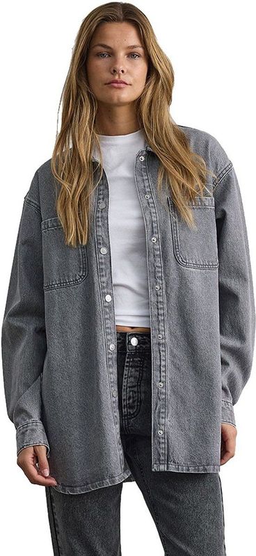 Noisy may - NMALVA - Jeansjack - Medium Grey Denim - Lange Mouwen