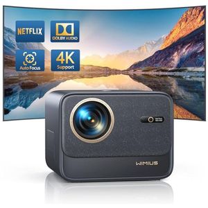 4K Draagbare Projector met 33000 Lumen en Auto Focus - Smart Projector voor Thuis en Buiten