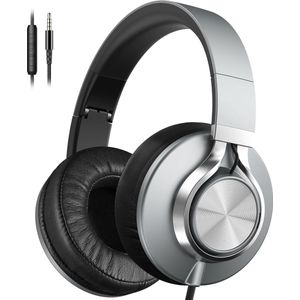 Opvouwbare Bedrade Hoofdtelefoon met Microfoon en Volumeregeling voor Tieners en Volwassenen - 3,5 mm Aansluiting