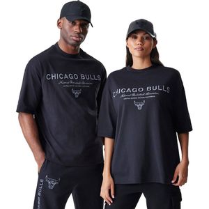 New Era - NBA Linear Grphc Box - T-shirt - Zwart - Korte Mouwen