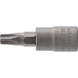 Wurth - 1/4 inch dopsleutel TX met gat - 1/4 inch dopsleutel1/4 inch TX-dopsleutel met boring TX met boring Soort aandrijving Binnenvierkant Aansluiting TX27