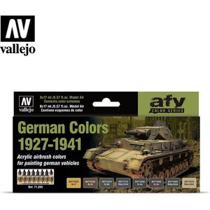 Vallejo val 71205 - German Colors 1927-194 verf set 8 x 17 ml