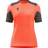 Macron Glory Sphinx Shirt Korte Mouw Dames - Koraal / Antraciet | Maat: 3XL