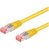 S/FTP CAT6a 10 Gigabit netwerkkabel / geel - LSZH - 10 meter
