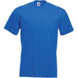 Grote maten basic kobalt blauw t-shirt voor heren - voordelige katoenen shirts 3XL (46/58)