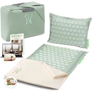 Acupressuurmat met Kussen en Tas - Ontspanning en Massage voor Rug, Nek en Schouders