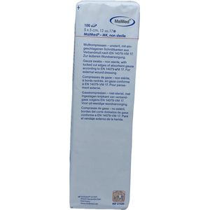 MaiMed non-woven gaascompressen 5cm x 5cm 12-laags - 100 stuks