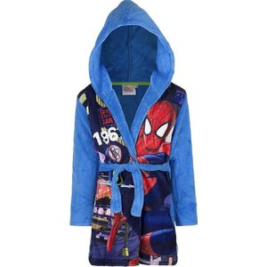 Spiderman fleece kamerjas/badjas - duster - ochtendjas - maat 98 - 3 jaar - blauw